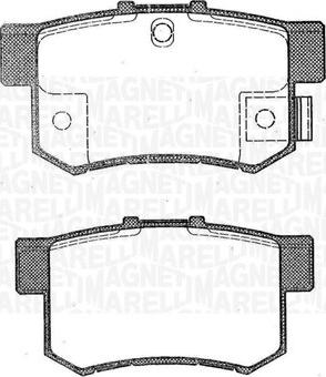 Magneti Marelli 363916060462 - Bremsbelagsatz, Scheibenbremse alexcarstop-ersatzteile.com