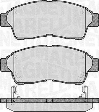 Magneti Marelli 363916060406 - Bremsbelagsatz, Scheibenbremse alexcarstop-ersatzteile.com