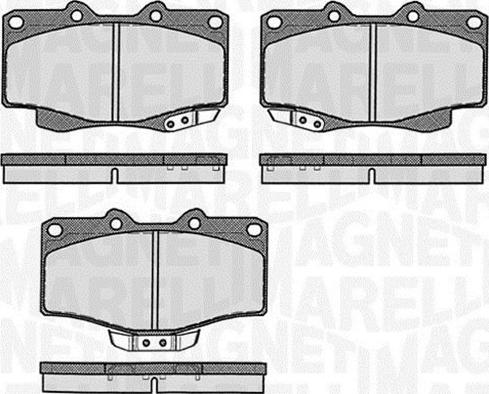 Magneti Marelli 363916060401 - Bremsbelagsatz, Scheibenbremse alexcarstop-ersatzteile.com