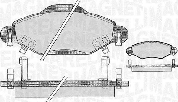 Magneti Marelli 363916060410 - Bremsbelagsatz, Scheibenbremse alexcarstop-ersatzteile.com