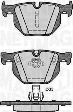 Magneti Marelli 363916060487 - Bremsbelagsatz, Scheibenbremse alexcarstop-ersatzteile.com