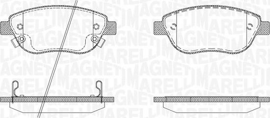 Magneti Marelli 363916060562 - Bremsbelagsatz, Scheibenbremse alexcarstop-ersatzteile.com