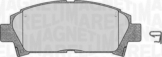 Magneti Marelli 363916060509 - Bremsbelagsatz, Scheibenbremse alexcarstop-ersatzteile.com