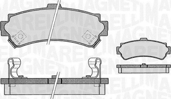 Magneti Marelli 363916060519 - Bremsbelagsatz, Scheibenbremse alexcarstop-ersatzteile.com