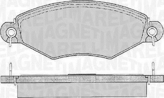 Magneti Marelli 363916060512 - Bremsbelagsatz, Scheibenbremse alexcarstop-ersatzteile.com