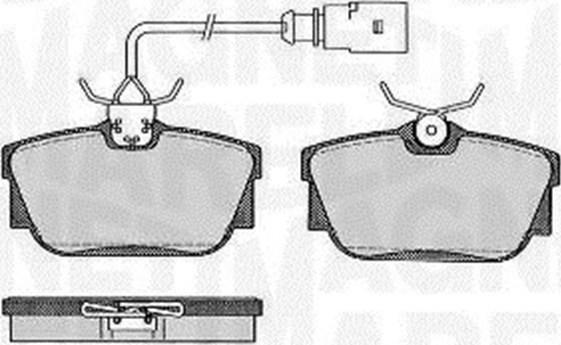 Magneti Marelli 363916060586 - Bremsbelagsatz, Scheibenbremse alexcarstop-ersatzteile.com