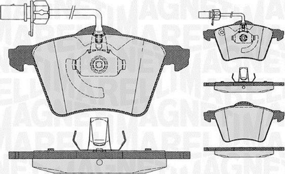 Magneti Marelli 363916060539 - Bremsbelagsatz, Scheibenbremse alexcarstop-ersatzteile.com