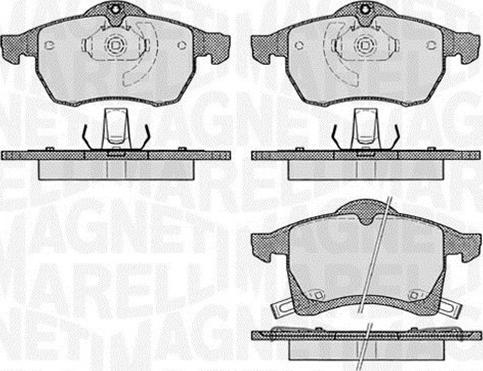 Magneti Marelli 363916060523 - Bremsbelagsatz, Scheibenbremse alexcarstop-ersatzteile.com