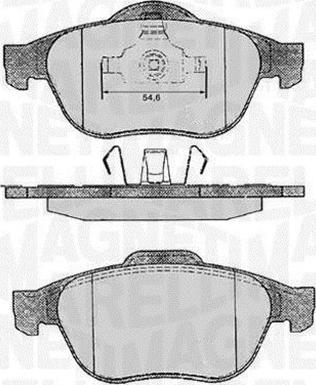 Magneti Marelli 363916060571 - Bremsbelagsatz, Scheibenbremse alexcarstop-ersatzteile.com