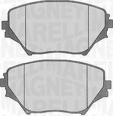 Magneti Marelli 363916060577 - Bremsbelagsatz, Scheibenbremse alexcarstop-ersatzteile.com