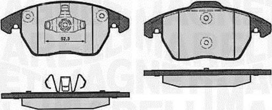 Magneti Marelli 363916060656 - Bremsbelagsatz, Scheibenbremse alexcarstop-ersatzteile.com