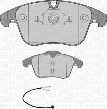 Magneti Marelli 363916060669 - Bremsbelagsatz, Scheibenbremse alexcarstop-ersatzteile.com