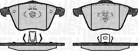 Magneti Marelli 363916060608 - Bremsbelagsatz, Scheibenbremse alexcarstop-ersatzteile.com