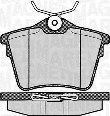 Magneti Marelli 363916060616 - Bremsbelagsatz, Scheibenbremse alexcarstop-ersatzteile.com