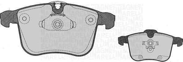 Magneti Marelli 363916060612 - Bremsbelagsatz, Scheibenbremse alexcarstop-ersatzteile.com