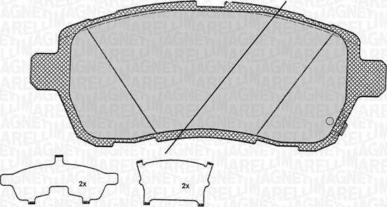 Magneti Marelli 363916060684 - Bremsbelagsatz, Scheibenbremse alexcarstop-ersatzteile.com