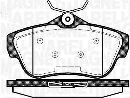 Magneti Marelli 363916060194 - Bremsbelagsatz, Scheibenbremse alexcarstop-ersatzteile.com