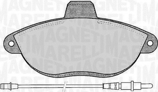 Magneti Marelli 363916060192 - Bremsbelagsatz, Scheibenbremse alexcarstop-ersatzteile.com