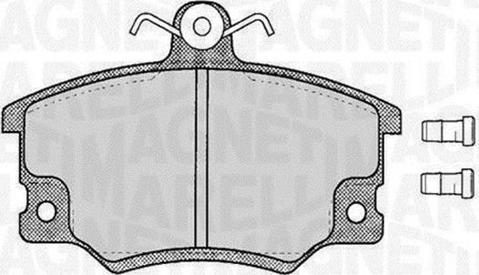 Magneti Marelli 363916060105 - Bremsbelagsatz, Scheibenbremse alexcarstop-ersatzteile.com