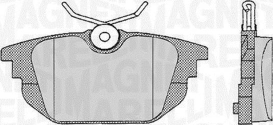 Magneti Marelli 363916060106 - Bremsbelagsatz, Scheibenbremse alexcarstop-ersatzteile.com