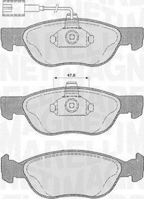 Magneti Marelli 363916060102 - Bremsbelagsatz, Scheibenbremse alexcarstop-ersatzteile.com