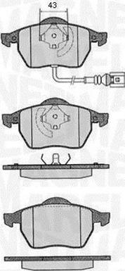 Magneti Marelli 363916060136 - Bremsbelagsatz, Scheibenbremse alexcarstop-ersatzteile.com