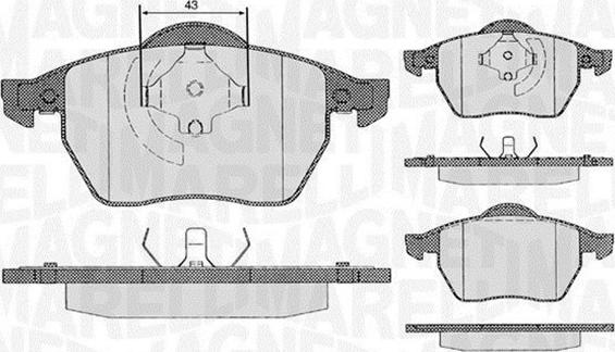 Magneti Marelli 363916060137 - Bremsbelagsatz, Scheibenbremse alexcarstop-ersatzteile.com