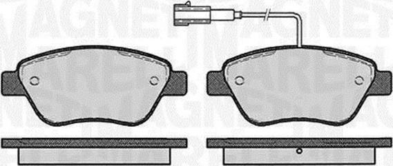 Magneti Marelli 363916060126 - Bremsbelagsatz, Scheibenbremse alexcarstop-ersatzteile.com