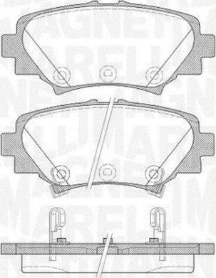 Magneti Marelli 363916060809 - Bremsbelagsatz, Scheibenbremse alexcarstop-ersatzteile.com