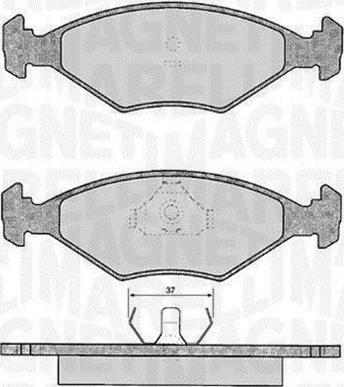 Magneti Marelli 363916060807 - Bremsbelagsatz, Scheibenbremse alexcarstop-ersatzteile.com