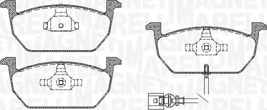 Magneti Marelli 363916060819 - Bremsbelagsatz, Scheibenbremse alexcarstop-ersatzteile.com