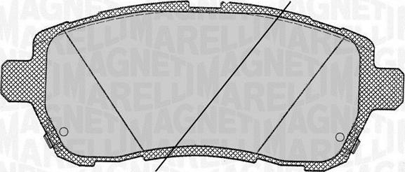 Magneti Marelli 363916060818 - Bremsbelagsatz, Scheibenbremse alexcarstop-ersatzteile.com