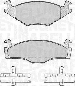 Magneti Marelli 363916060392 - Bremsbelagsatz, Scheibenbremse alexcarstop-ersatzteile.com