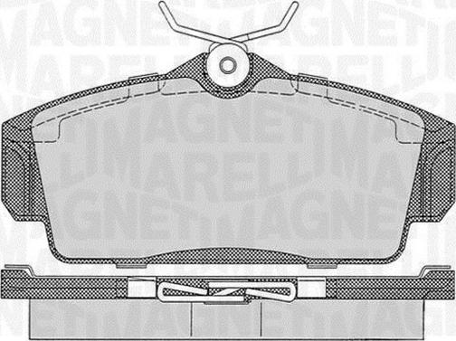 Magneti Marelli 363916060344 - Bremsbelagsatz, Scheibenbremse alexcarstop-ersatzteile.com