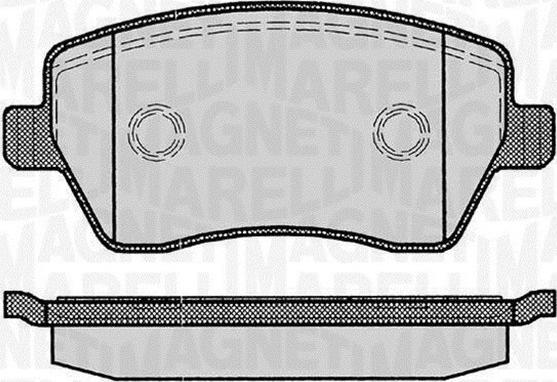 Magneti Marelli 363916060347 - Bremsbelagsatz, Scheibenbremse alexcarstop-ersatzteile.com