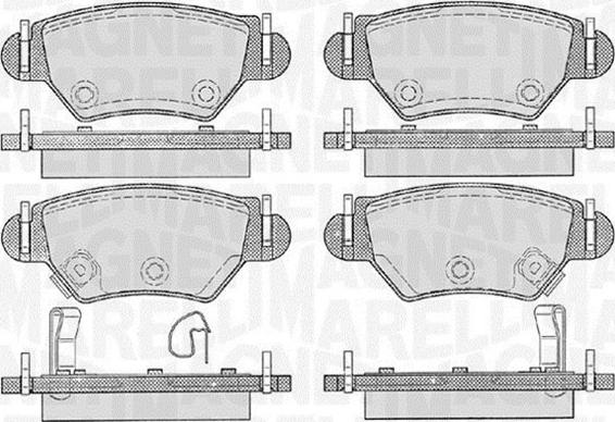 Magneti Marelli 363916060357 - Bremsbelagsatz, Scheibenbremse alexcarstop-ersatzteile.com