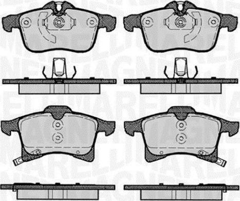 Magneti Marelli 363916060364 - Bremsbelagsatz, Scheibenbremse alexcarstop-ersatzteile.com