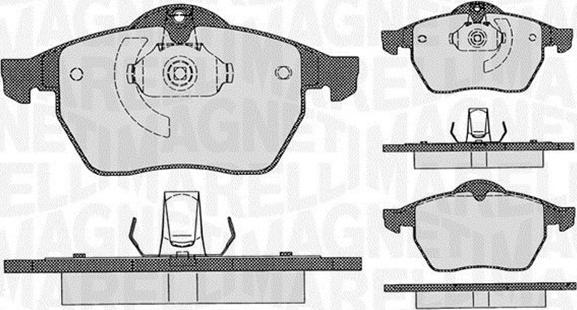 Magneti Marelli 363916060360 - Bremsbelagsatz, Scheibenbremse alexcarstop-ersatzteile.com