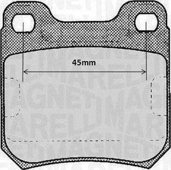 Magneti Marelli 363916060368 - Bremsbelagsatz, Scheibenbremse alexcarstop-ersatzteile.com