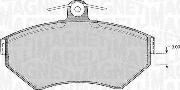 Magneti Marelli 363916060389 - Bremsbelagsatz, Scheibenbremse alexcarstop-ersatzteile.com