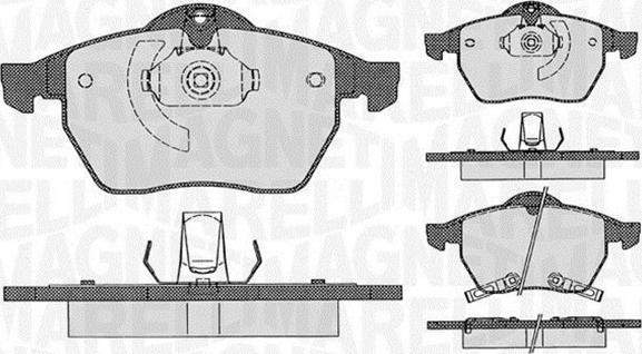 Magneti Marelli 363916060386 - Bremsbelagsatz, Scheibenbremse alexcarstop-ersatzteile.com