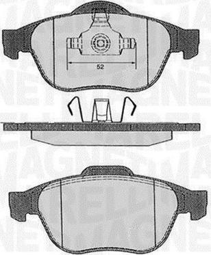 Magneti Marelli 363916060383 - Bremsbelagsatz, Scheibenbremse alexcarstop-ersatzteile.com