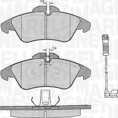 Magneti Marelli 363916060321 - Bremsbelagsatz, Scheibenbremse alexcarstop-ersatzteile.com