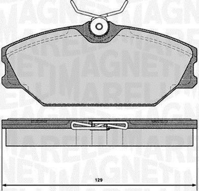 Magneti Marelli 363916060377 - Bremsbelagsatz, Scheibenbremse alexcarstop-ersatzteile.com