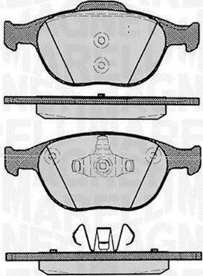 Magneti Marelli 363916060256 - Bremsbelagsatz, Scheibenbremse alexcarstop-ersatzteile.com