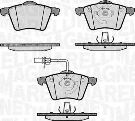 Magneti Marelli 363916060262 - Bremsbelagsatz, Scheibenbremse alexcarstop-ersatzteile.com