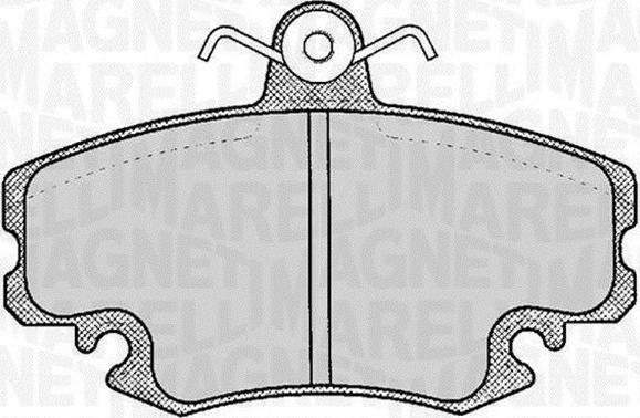 Magneti Marelli 363916060204 - Bremsbelagsatz, Scheibenbremse alexcarstop-ersatzteile.com