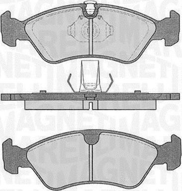 Magneti Marelli 363916060205 - Bremsbelagsatz, Scheibenbremse alexcarstop-ersatzteile.com