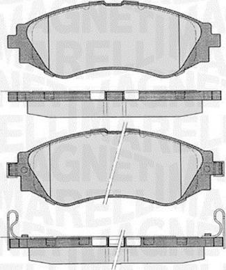 Magneti Marelli 363916060206 - Bremsbelagsatz, Scheibenbremse alexcarstop-ersatzteile.com