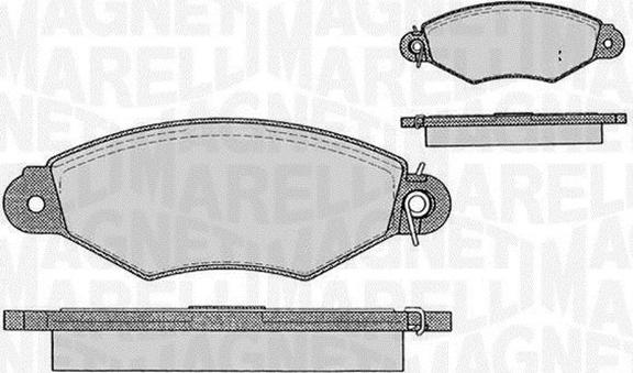 Magneti Marelli 363916060200 - Bremsbelagsatz, Scheibenbremse alexcarstop-ersatzteile.com